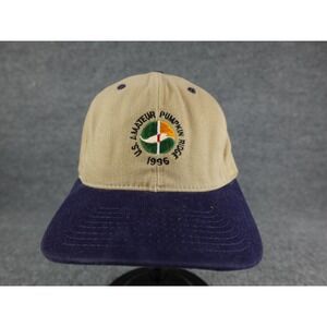 IZOD CLUB 1996 US Amateur Pumpkin Ridge Golf Baseball Cap Hat Tan Navy